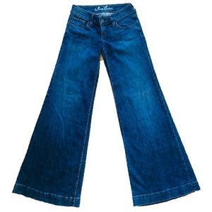Rare vintage Juicy Couture Blue ‘Cara’ Wide Leg/ Flare Jeans sz 27